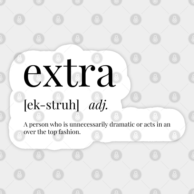 Extra Definition Sticker by definingprints